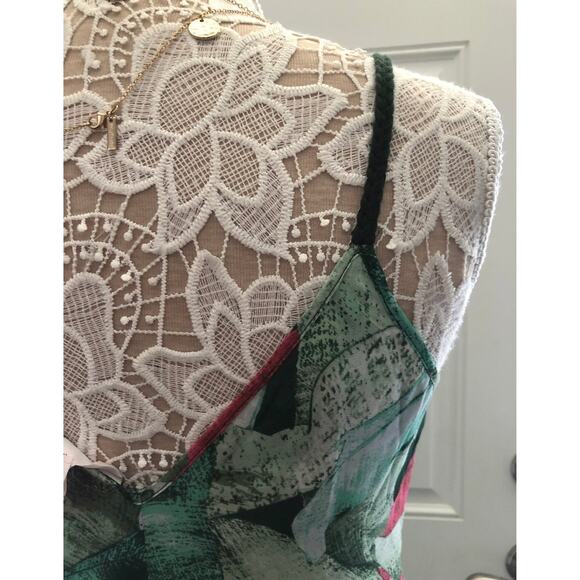 NWT green floral beach pool Maxi Dressby by Lauren Conrad size XS - Picture 7 of 12